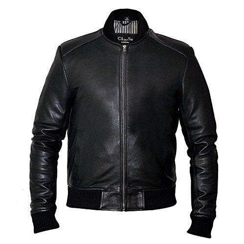 Mens Sand Style Bomber Leather Jacket Vintage Leather