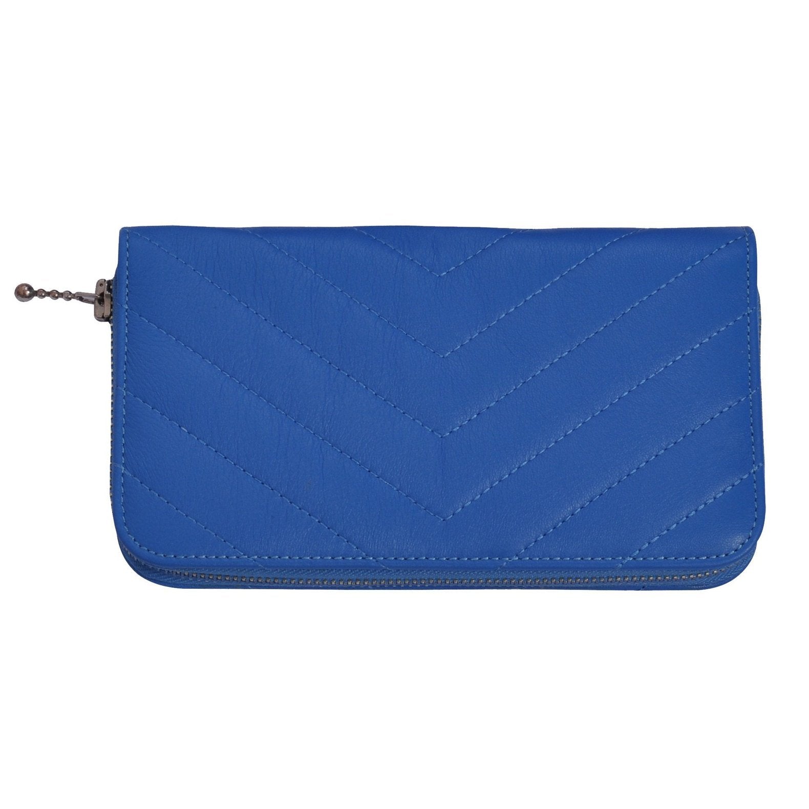 Womens Colette Blue Leather Charm Purse