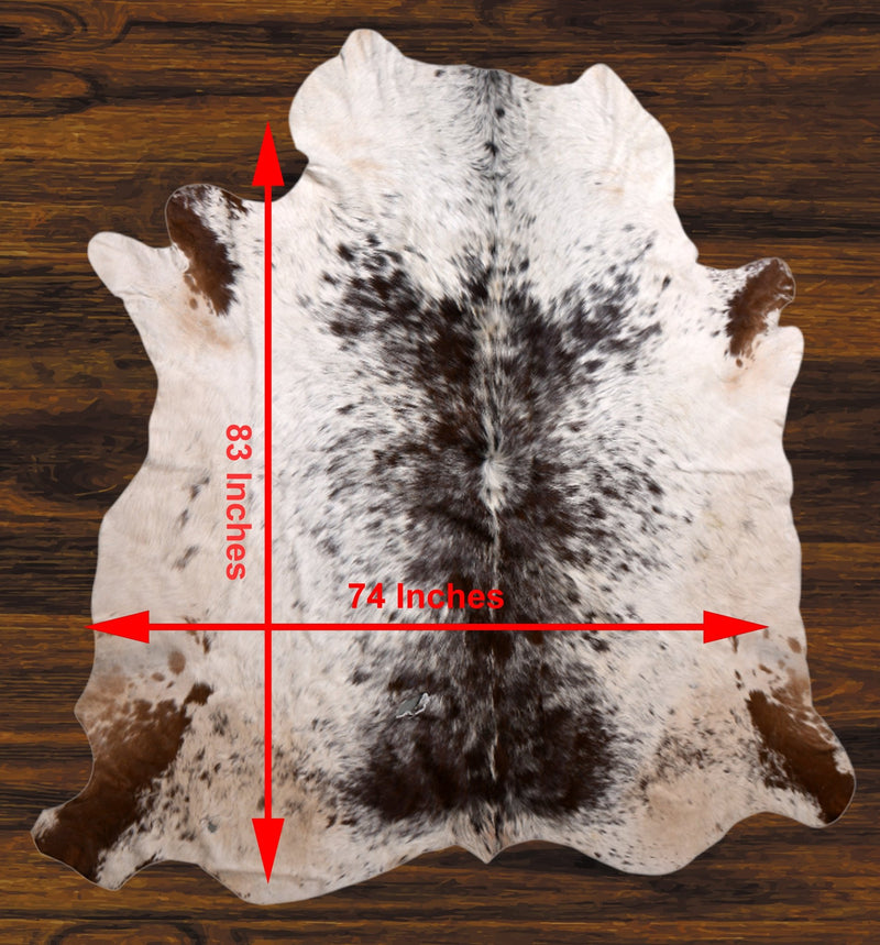 207 - 22 Cow Skin Hair on Hide 100% Pure Cow Hide Large Decorative/Carpet/Rug/Wall Leather - 