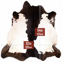 208 - 100 Cow Skin Hair on Hide 100% Pure Cow Hide Large Decorative/Carpet/Rug/Wall Leather - 