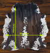 241 - 6 Cow Skin Hair on Hide 100% Pure Cow Hide Large Decorative/Carpet/Rug/Wall Leather - 