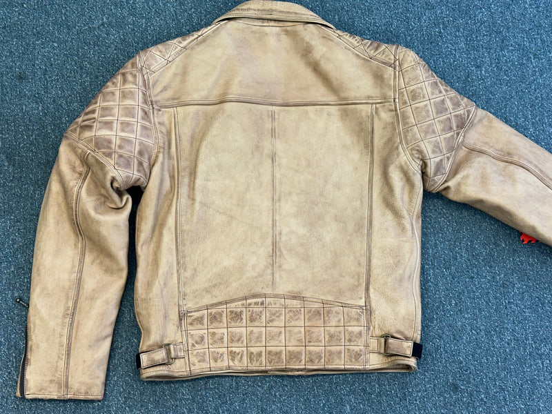 Ashwood Tan Cowhide Leather Brando Jacket Small - 