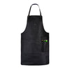 BBQ, Blacksmith, Grill, Woodwork, Chef, Butcher Canvas Apron with Leather Straps - 