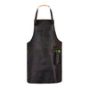 BBQ, Blacksmith, Grill, Woodwork, Chef, Butcher Canvas Apron with Leather Straps - 