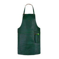 BBQ, Blacksmith, Grill, Woodwork, Chef, Butcher Canvas Apron with Leather Straps - 