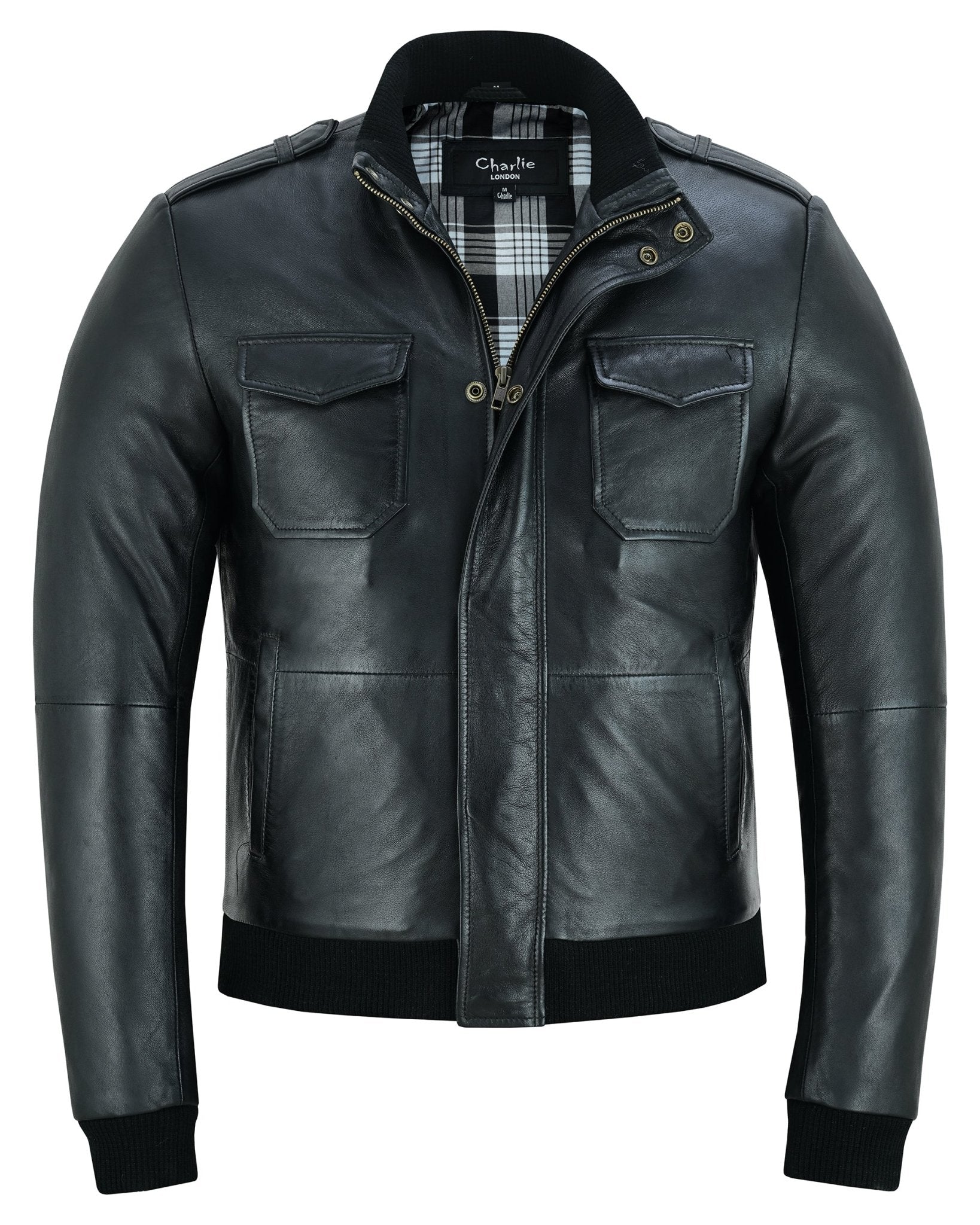 Bristol Men s Real Leather Bomber Jacket Smart Casual Style