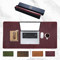 Charlie London Leather Desk Mat| Waterproof Laptop Mat for Desk| 80x40 cm Desk Topper| Premium Leather Desk Pad in 4 Elegant Colors - 