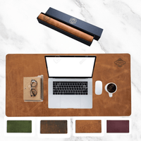 Charlie London Leather Desk Mat| Waterproof Laptop Mat for Desk| 80x40 cm Desk Topper| Premium Leather Desk Pad in 4 Elegant Colors - 