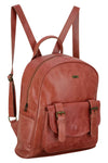 Charlie London One Pocket Classic Leather DayPack Backpack - 