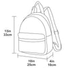 Charlie London One Pocket Classic Leather DayPack Backpack - 