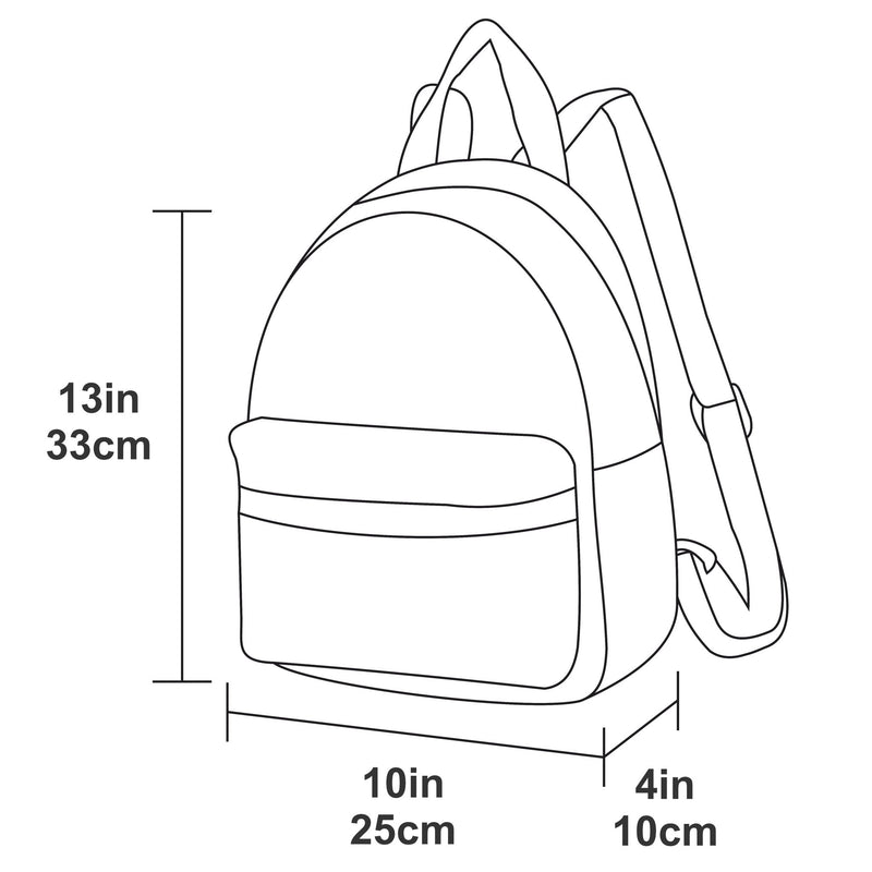 Charlie London One Pocket Classic Leather DayPack Backpack - 