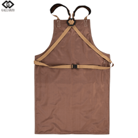 Cowhide Leather Tool Apron – Heavy - Duty, Heat - Resistant, 6 Pockets - 