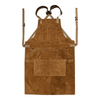 Cowhide Leather Tool Apron – Heavy - Duty, Heat - Resistant, 6 Pockets - 