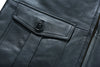 Men's Black Leather Coat: Aberdeen -