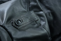 Men's Black Leather Coat: Aberdeen -