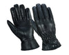 Mens Soft Leather Fashion Winter Gloves with Fleece Lining - 