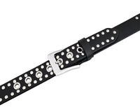 Rock Style Rivets Studs Genuine Leather Belt - Punk Goth - 