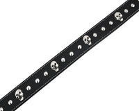 Skull and Pyramid Studs Genuine Leather Belt Punk Rock - 