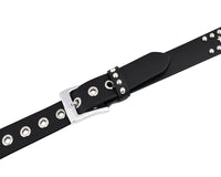 Stars Studded Genuine Leather Belt Punk Rock Gothic Style - 