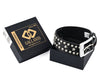 Stars Studded Genuine Leather Belt Punk Rock Gothic Style - 