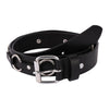 Straped O - Ring Genuine Leather Belt Punk Rock Metal Style - 