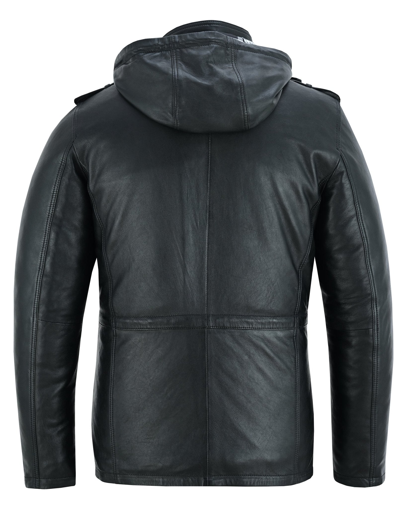 Stylish Men s Leather Parka Jacket for a Smart Casual Look