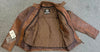 Vintage Brown Mens Biker Classic Racer Leather Jacket 2XL - 