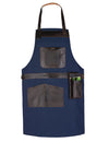 BBQ, Blacksmith, Grill, Woodwork, Chef, Butcher Canvas Apron with Leather Straps -