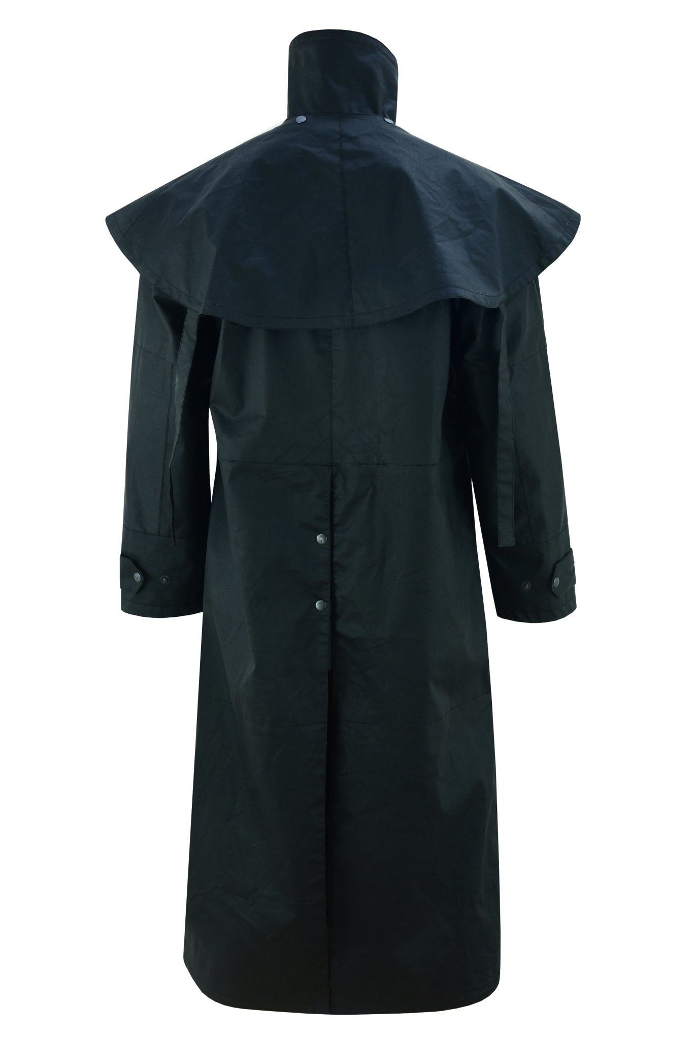Black Unisex Duster Waterproof Long Coat Countrywear – Vintage Leather