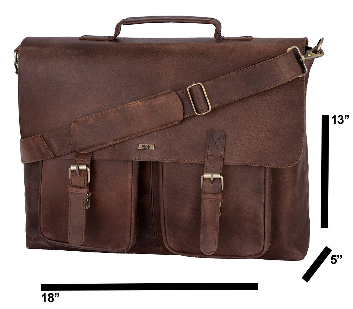 Mens Tan shops Leather Office Bag