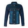 Classic Denim Jacket in Blue and Black -