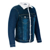 Classic Denim Sherpa Jacket in Blue -