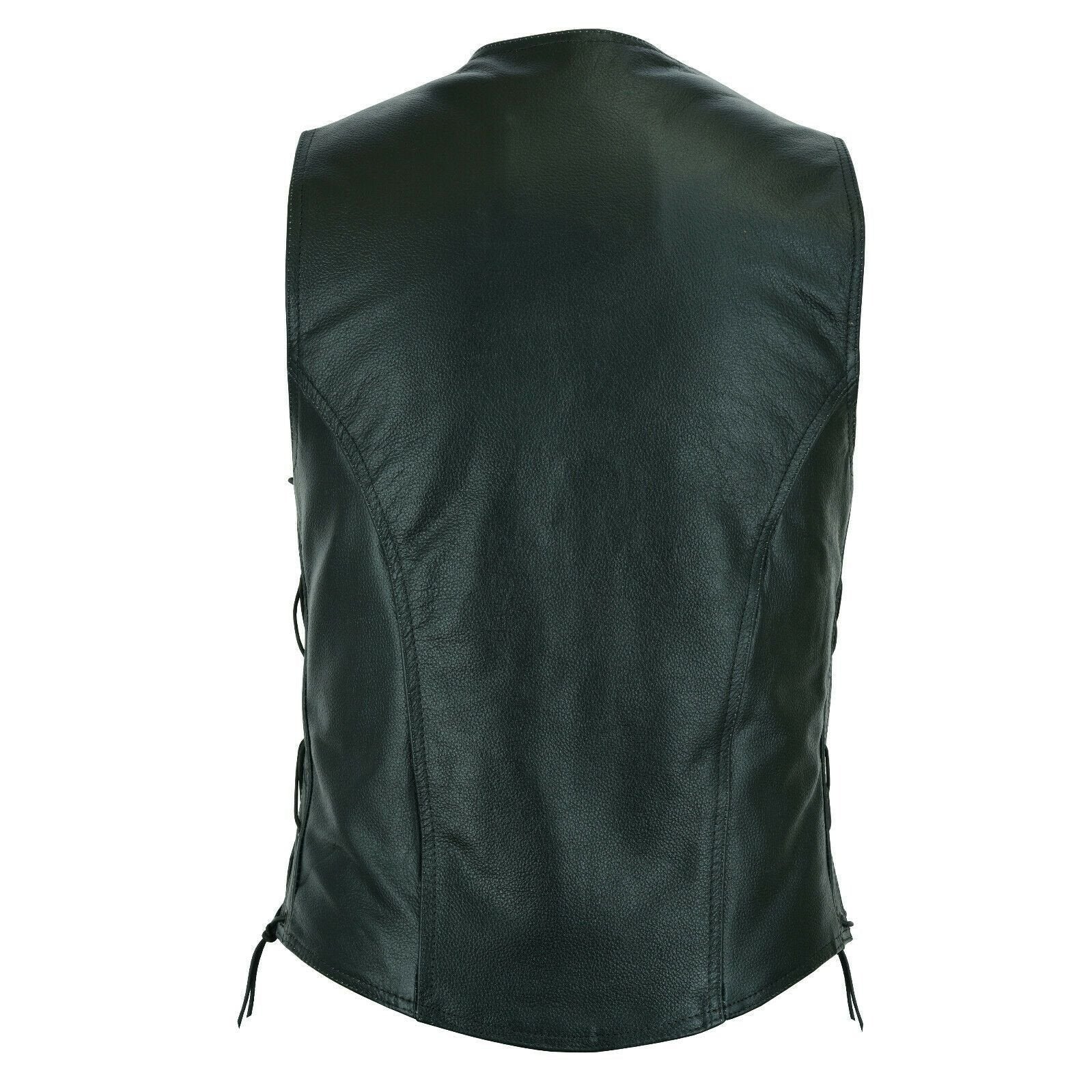 Real leather riding vest- good 2xl