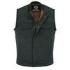 Cut off Brown Denim Mens Biker Vest-Gilet Jeans -