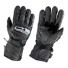 Gallanto Black Motorcycle Armoured Thinsulate Leather Gloves -