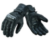 Gallanto Black Motorcycle Armoured Thinsulate Leather Gloves -