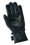 Gallanto Black Motorcycle Armoured Thinsulate Leather Gloves -