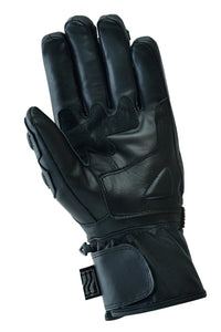 Gallanto Brown Motorcycle Armoured Thinsulate Leather Gloves -