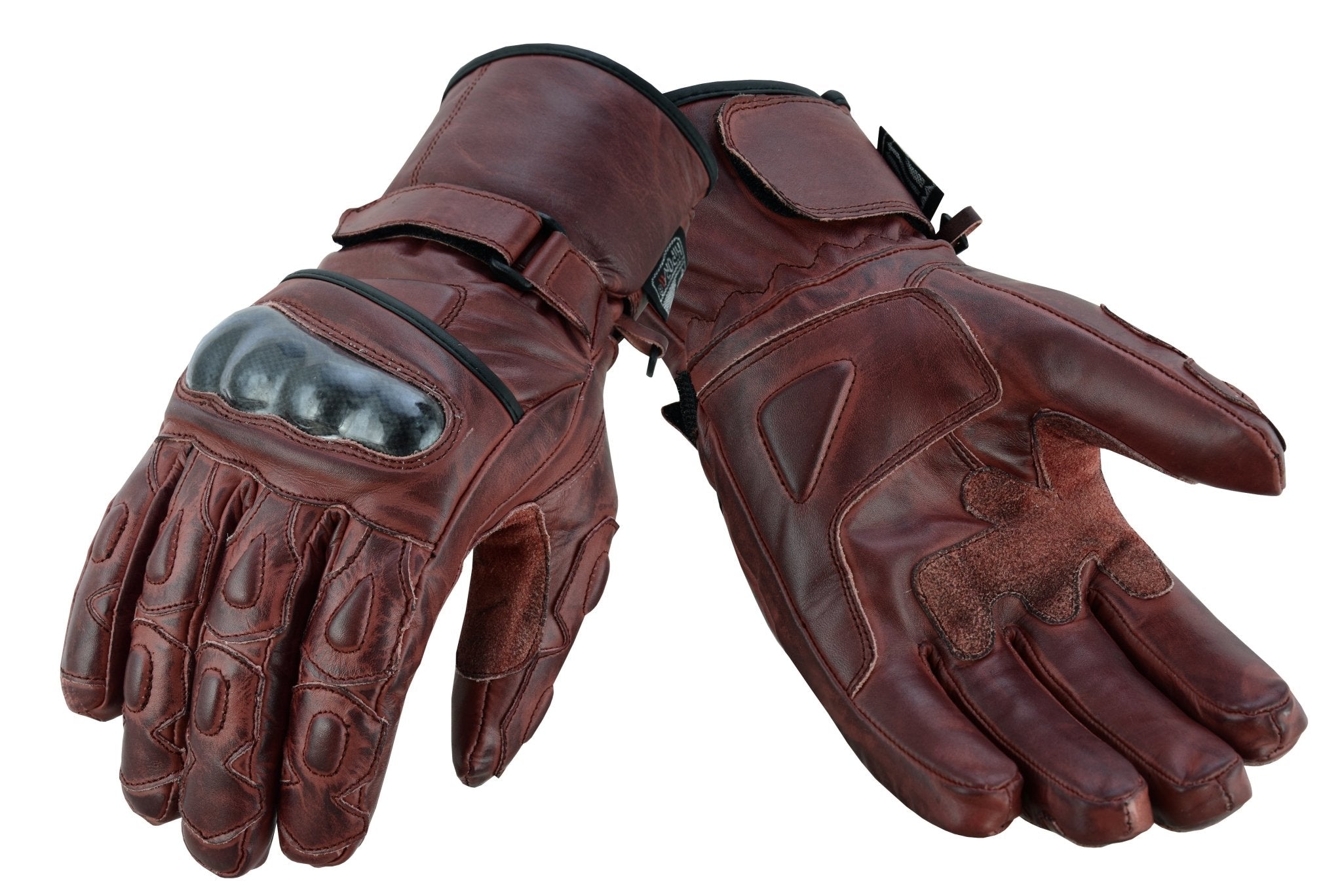 Vintage Honda Hondaline Brown Leather online Motorcycle Gloves