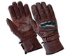 Gallanto Brown Motorcycle Armoured Thinsulate Leather Gloves -