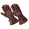 Gallanto Motorcycle Armoured Thinsulate Leather Winter Long Gloves Biker -