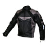 Hawk Black/Grey Textile Biker Motorcycle Waterproof Armoured Jacket -