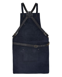 High Quality Cross Back Leather Apron - Butcher Apron - BBQ Apron -