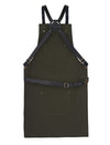 High Quality Cross Back Leather Apron - Butcher Apron - BBQ Apron -