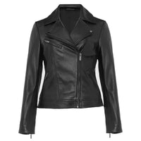 Ladies Dakota Soft Leather Jacket in Black -