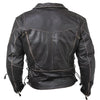 Men's Antique-Brown Rub-Off Motorcycle Jacket -