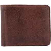 Mens Bifold Wallets RFID Protected Genuine Leather with Card Holder -