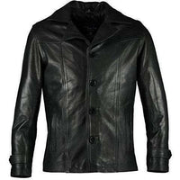 Men's Heist Antique Vintage Brown Leather Jacket -