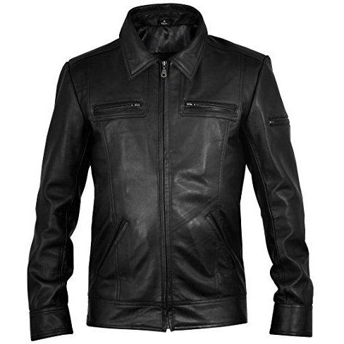 Men's Lynch Black Leather Jacket – Vintage Leather