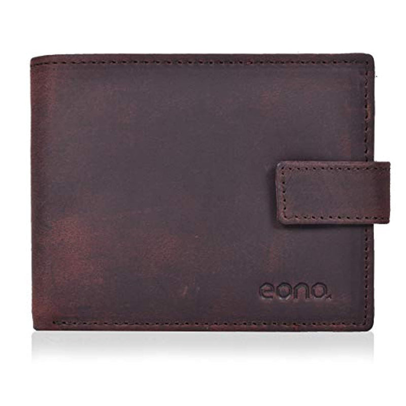 Mens RFID Protected Slim Purse Wallet with Coin Pocket -